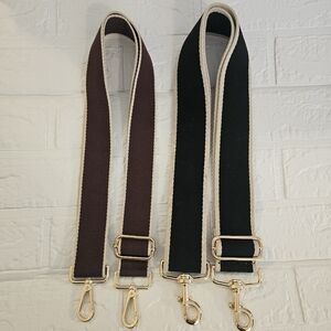 Adjustable Bag Straps with Gold Hardware